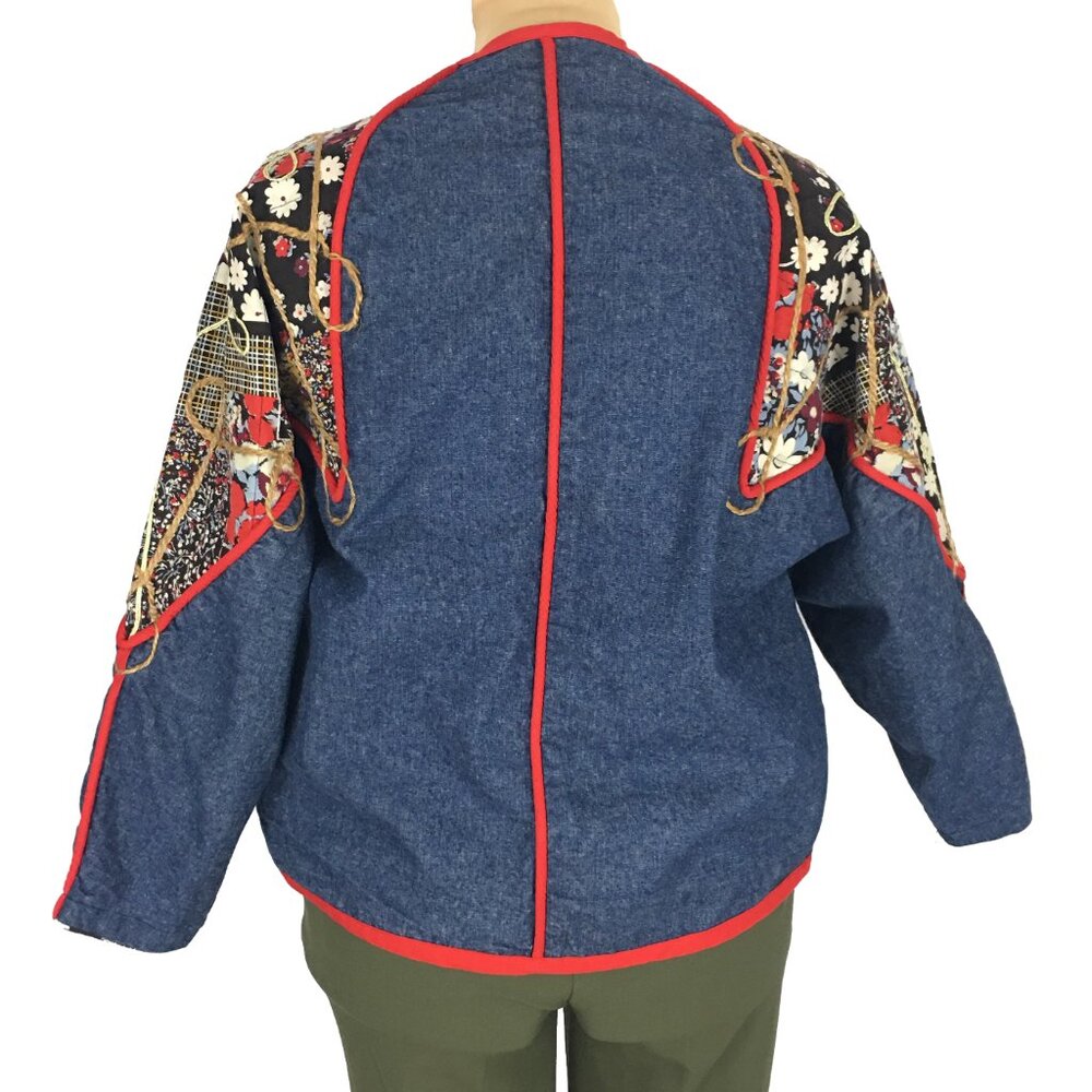 Patchwork Denim Jacket - image 6